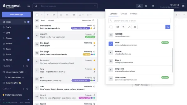 سرویس ایمیل امن ProtonMail