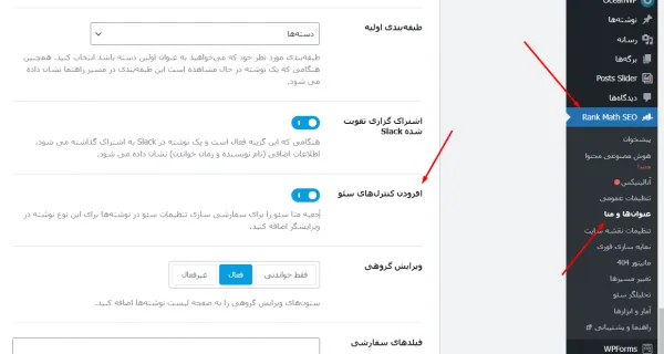 خطای Excluded by NoIndex Tag - افزودن کنترل های سئو