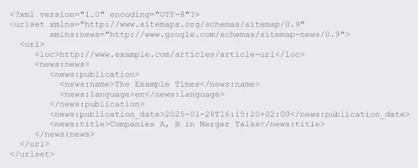 نقشه سایت Google News