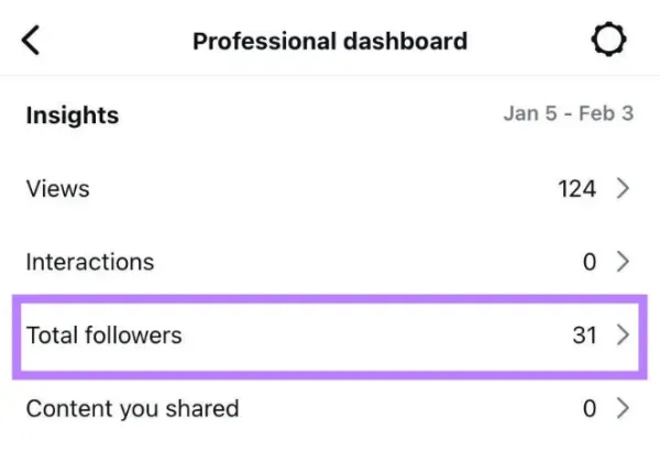 Most Active Times برای مشاهده زمان تعامل فالورها