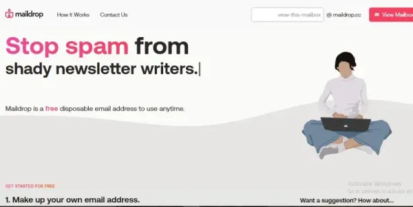 سرویس ایمیل موقت Maildrop - ساخت ایمیل موقت جیمیل