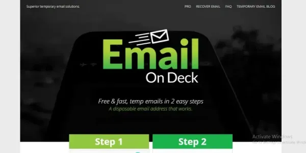 سرویس ایمیل موقت EmailOnDeck - ساخت ایمیل موقت جیمیل