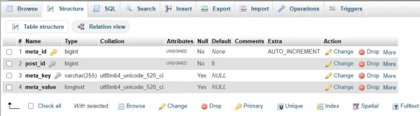 مراحل گام‌به‌گام در phpMyAdmin
