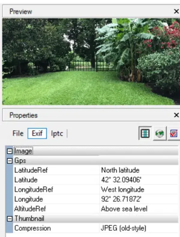 برچسب گذاری EXIF
