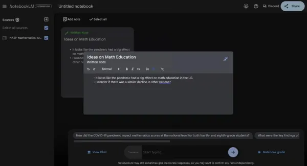 تغییر عنوان یادداشت در دفترچه هوشمند گوگل