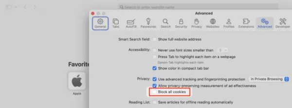 رفع مشکل مسدود شدن کوکی وردپرس در مرورگر Safari