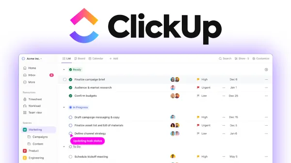 افزونه کاربردی مدیریت وظایف ClickUp