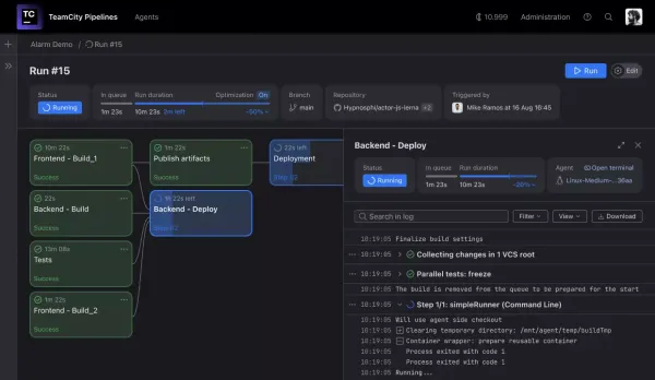 محیط ابزار TeamCity